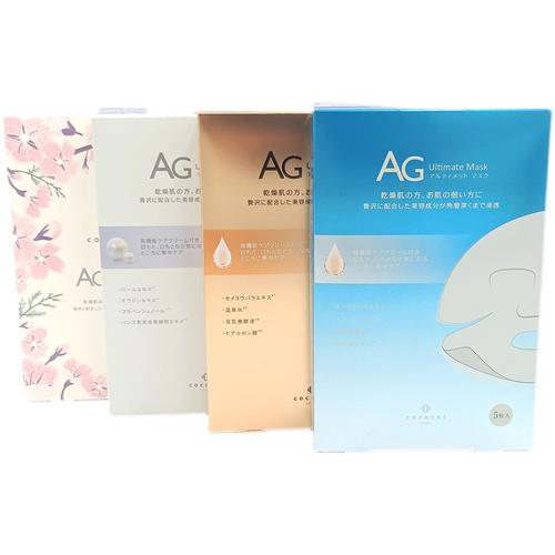 日本AG抗糖cocochi cosme保湿急速补水修复胶原蛋白提亮面膜 5片