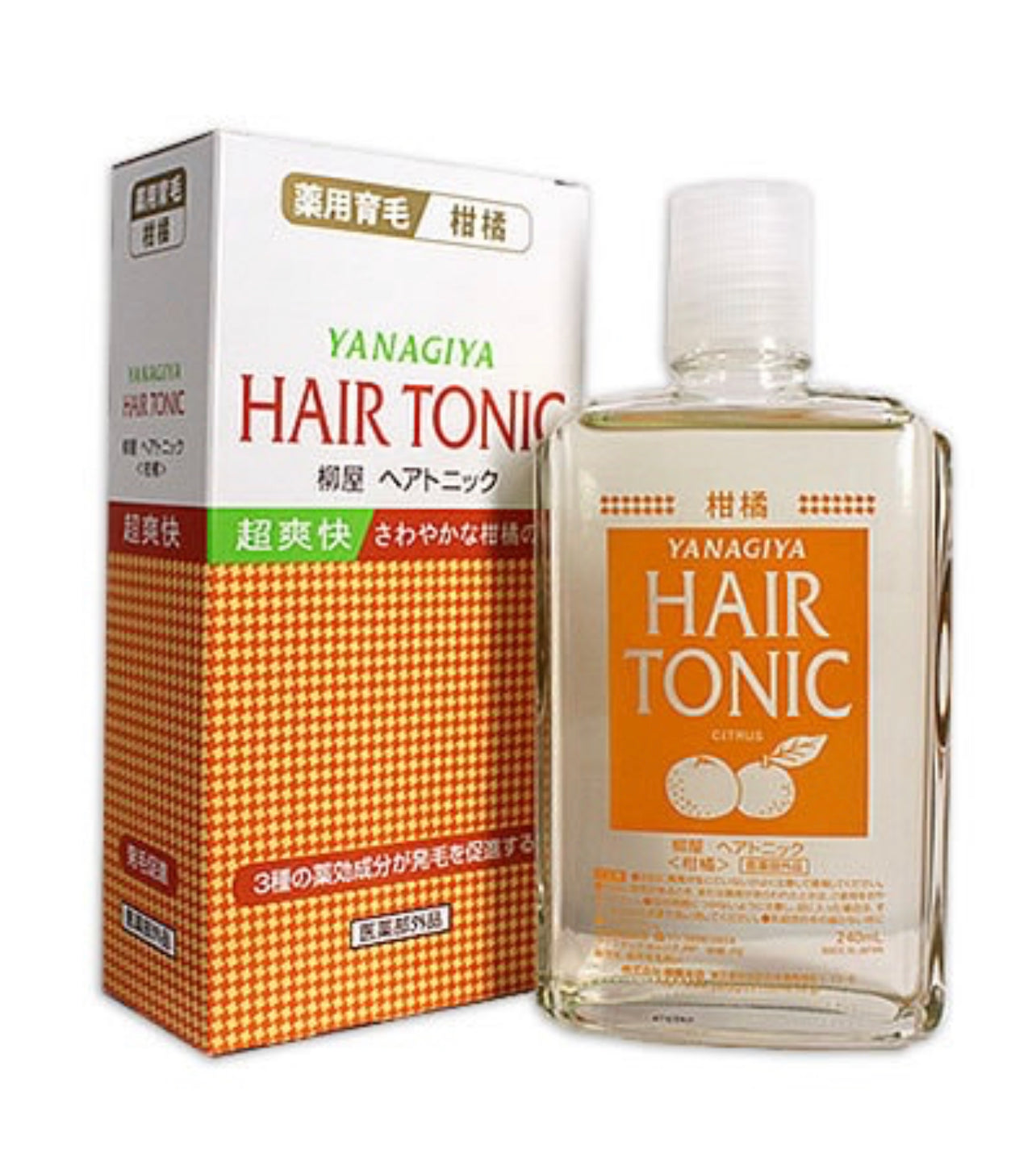 日本YANAGIYA柳屋 发根精华营养液 防脱增发生发液柑橘香 240ml