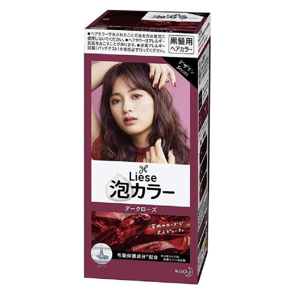 Kao Liese Prettia Bubble Hair Color Dark Rose bodies