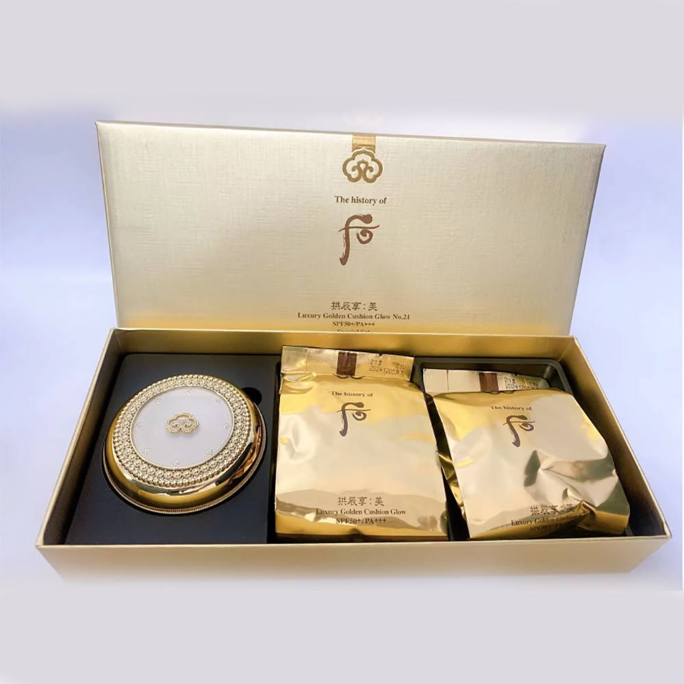 The history of Whoo Gongjinhyang:Mi Luxury Golden Cushion Glow No.21 Special Set