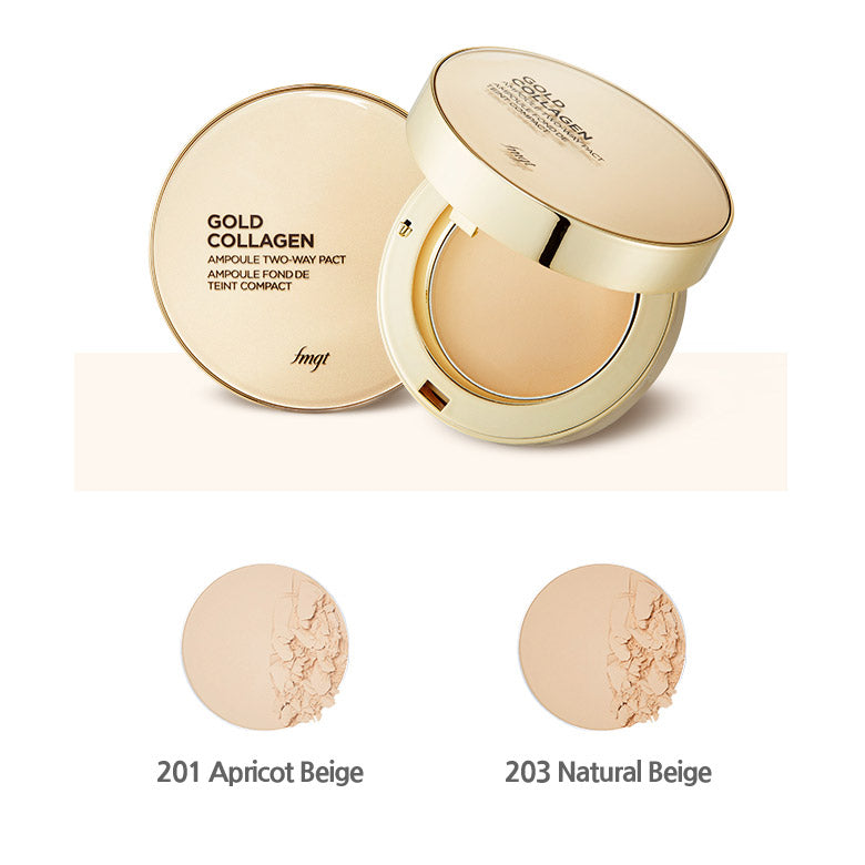 韩国 the face shop 黄金胶原蛋白安瓶精华粉饼