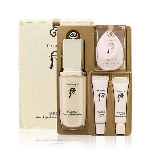 The history of Whoo Gongjinhyang:Mi Velvet Liquid Foundation SPF30/PA++ NO.21 Special Set