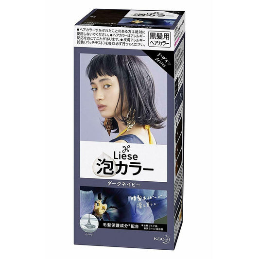 Kao Liese Prettia Bubble Hair Color Dark Navy