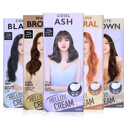 韩国爱茉莉染发剂啫喱纯植物染发膏