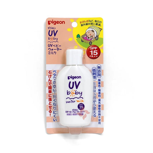 Pigeon贝亲 物理防晒Sunscreen UV Baby Water Milk SPF15 PA ++ 60g