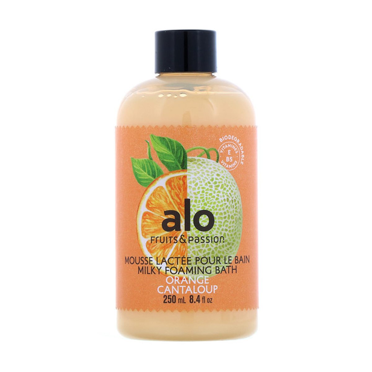 Fruits & Passion, ALO, Milky Foaming Bath, Orange Cantaloup, 8.4 fl oz (250 ml)