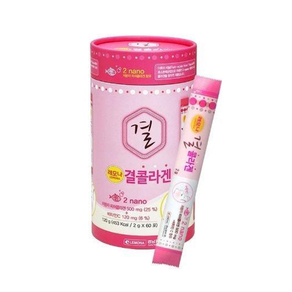 Lemona Gyeol Collagen Powder Fish Collagen Vitamin C Anti-Aging 2g X 60Sticks