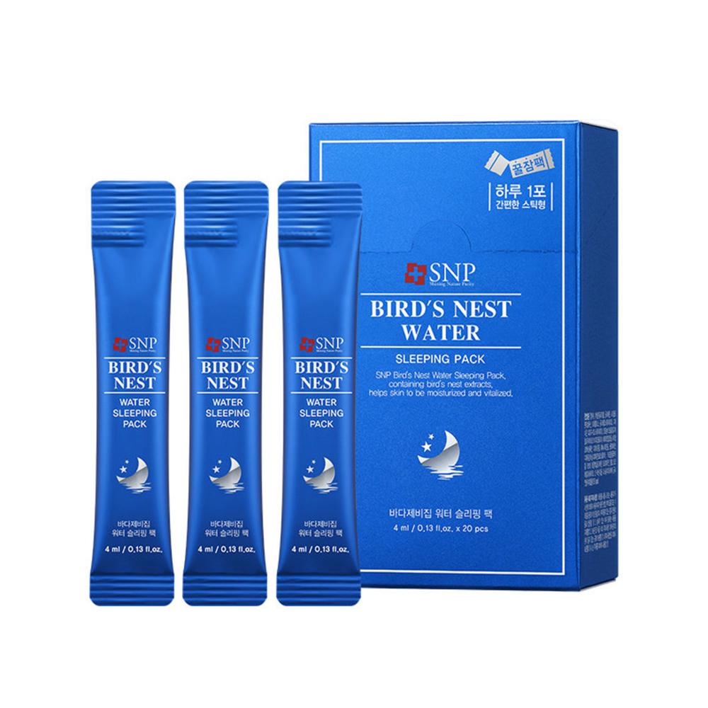 SNP Bird's Nest Water Sleeping Pack 20x4ml/0.13oz Masks