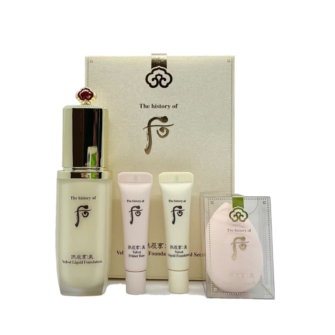 The history of Whoo Gongjinhyang:Mi Velvet Liquid Foundation SPF30/PA++ NO.21 Special Set