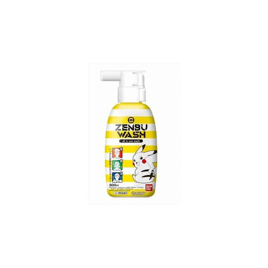 Bandai Pikachu Kids 3 in 1 Facial Cleanser & Shampoo & Conditioner 300ml