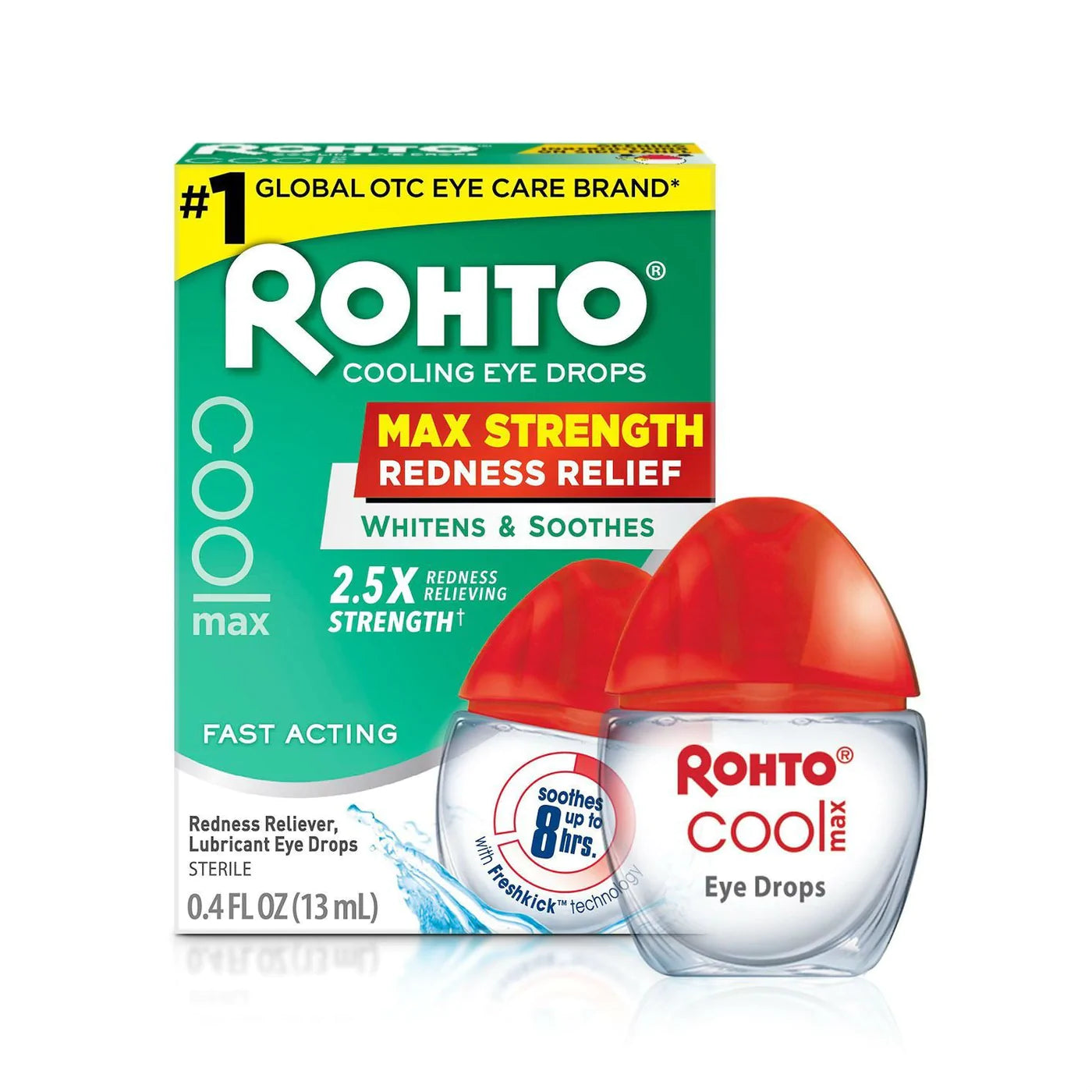 ROHTO MAXIMUM REDNESS RELIEF COOLING EYE DROPS 13ML