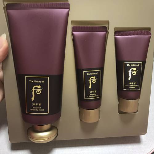 韩国 Whoo 后 津率享红参洗面奶套装