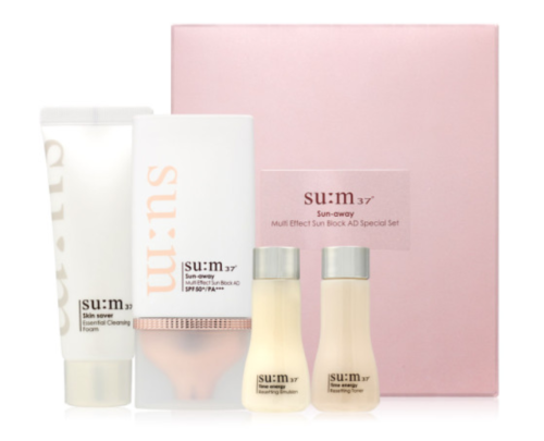 su:m 37 Sun-away Multi Effect Sun Block AD Special Set