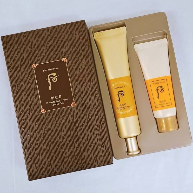 The history of Whoo Gongjinyang Wrinkle Sun Cream Special set